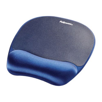 Fellowes Foam Mousepad Wrist Support Blue