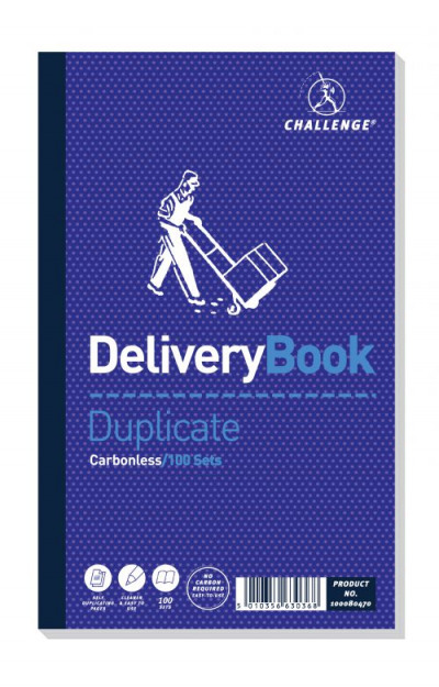 Challenge Duplicate Delivery Note Book 216x130mm