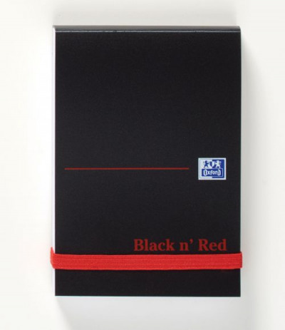 Black n Red Polypropylene Book 105x74mm