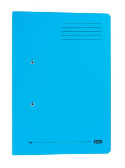 Elba Stratford Transfer Spring File With Pocket Recycled 315gsm 32mm Foolscap Blue