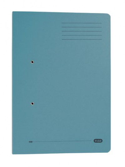 Elba Spirosort Transfer Spring File With Pocket Recycled 315gsm 35mm Foolscap Blue