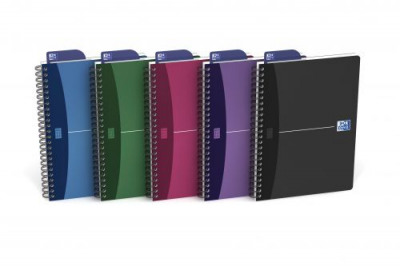 Oxford Office Wirebound Polypropylene Notebook A5 Pack 5