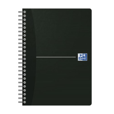 Oxford Black A4 Notebook Black