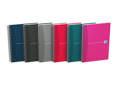 Oxford Office Wirebound Laminated Cover Notebook A5 Pack 5