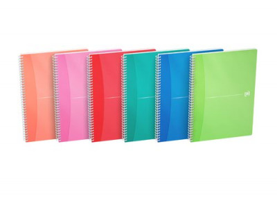 Oxford Office Wirebound Notebook A4 Assorted Pack 5