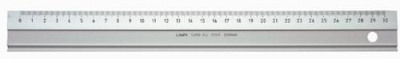 Linex Hobby Cutting Ruler Anti-slip Light Aluminium 1 Bevelled 1 Plain Side 500mm Silver Ref 1930M