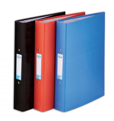Elba Coloured Paper On Board Ring Binders Assorted Pack 10