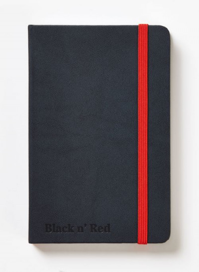 Black By Black n Red Casebound Black Hard Cover Business Journal Ruled With Numbered Pages 144P A6