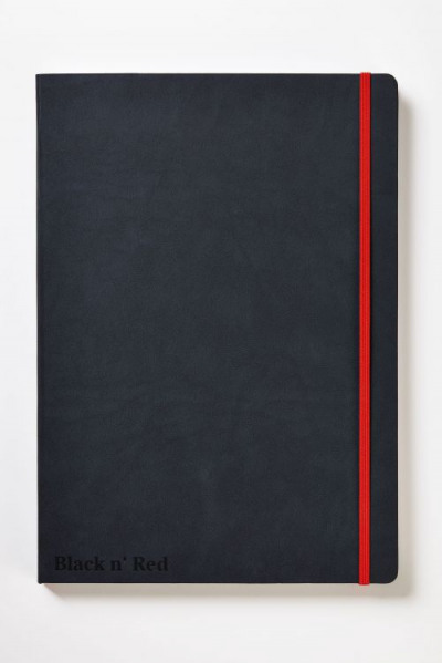 Black By Black N Red A4 Notebook Ruled with numbered pages 144 pages