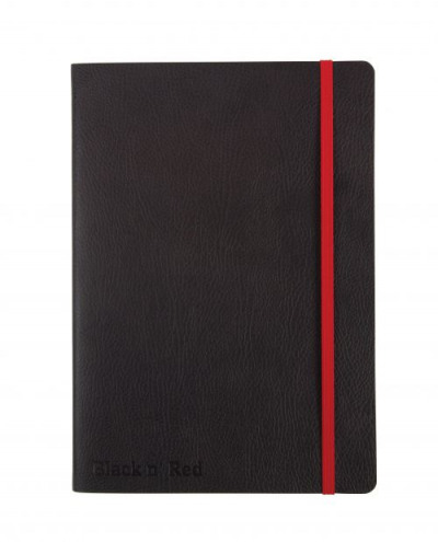 Black By Black n Red Casebound Black Soft Cover Business Journal Ruled With Numbered Pages 144P A5