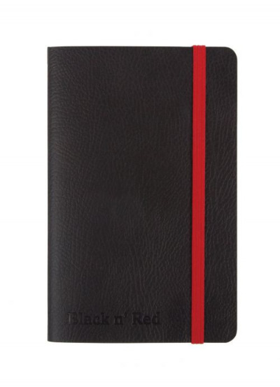 Black By Black n Red Casebound Black Soft Cover Business Journal Ruled With Numbered Pages 144P A6
