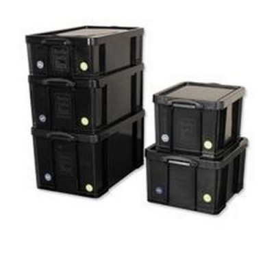 Really Useful 64 Litre Recycled Storage Box Black