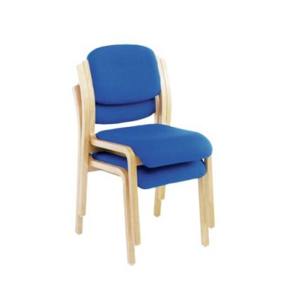Jemini Blue Wood Frame Side Chair No Arms KF03512