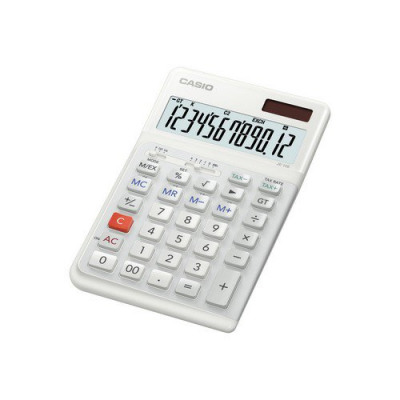 Casio JE-12E 12 Digit Ergonomic Calculator White JE-12E-WE