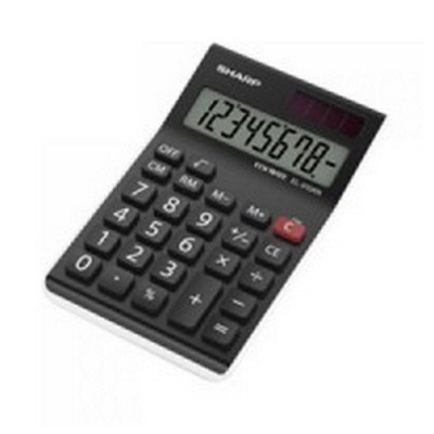 Sharp EL-310ANWH White Office Desktop Calculator Small Desktop Large 8-Digit Display 4 Key Memory