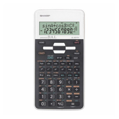 Sharp EL531XBWH White Scientific Calculator 270 Advanced Scientific Functions 2-Line Display