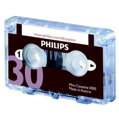 Philips Mini Cassette Dictation 30 Minutes Total 15 per Side