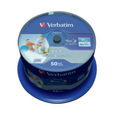 Verbatim Bluray Inkjet Printable 25GB Pack 50