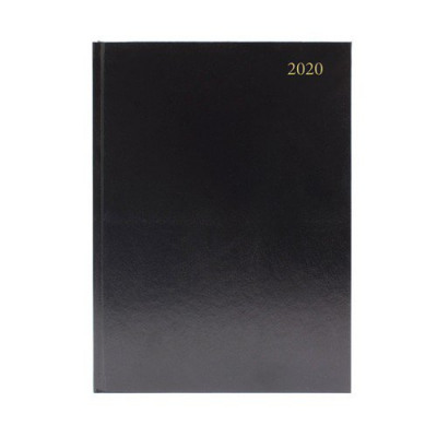 2020 Diary A5 Day Per Page Black