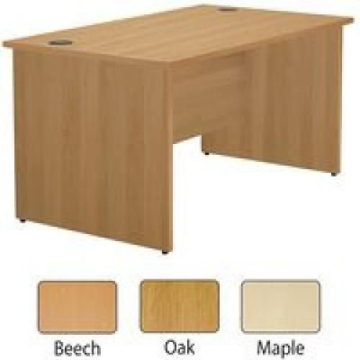 Jemini Beech 1200mm Panel End Rectangular Desk KF838084