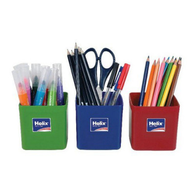 Helix Pencil Pots Assorted Pack 12