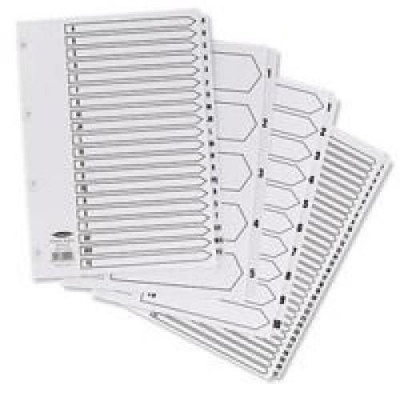 Concord Classic Index Mylar-reinforced Punched 4 Holes 1-10 A4 White