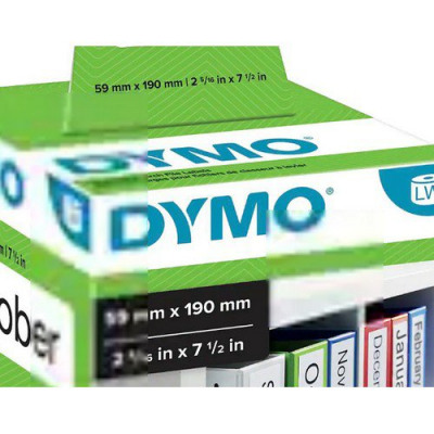 Dymo Compatible 99019 White Large Label 59mm x 190mm - 110/roll