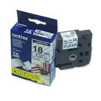 Brother P-Touch Tape TZ-141 18mm Black/Clear