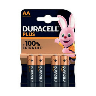 Duracell Duralock Plus Power Batteries AA Pack 4