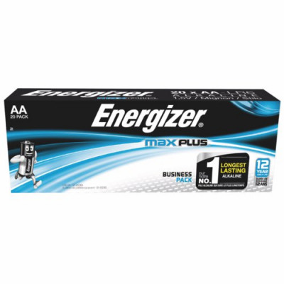 Energizer MAX Plus Alkaline AA Batteries 20 Pack