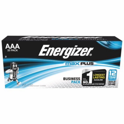 Energizer MAX Plus Alkaline AAA Batteries 20 Pack