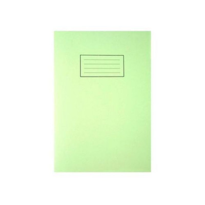 Silvine Exercise Book 229 x 178mm Ruled with Margin Green (Pack of 10) EX102