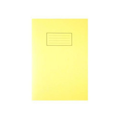 Silvine Exercise Book 229 x 178mm Ruled with Margin Yellow (Pack of 10) EX103