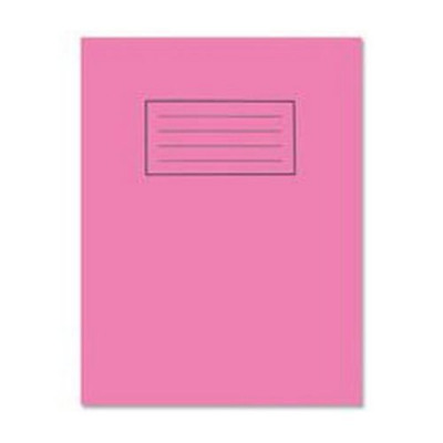 Silvine Exercise Book 229 x 178mm Plain Pink (Pack of 10) EX112