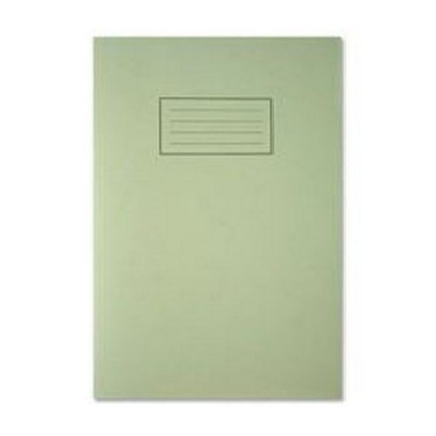 Silvine Exercise Book A4 Ruled with Margin Green (Pack of 10) EX110