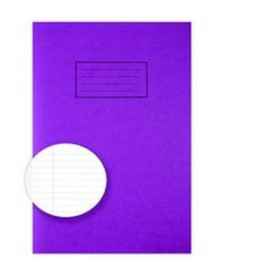 Silvine Exercise Book A4 Ruled with Margin Purple (Pack of 10) EX111