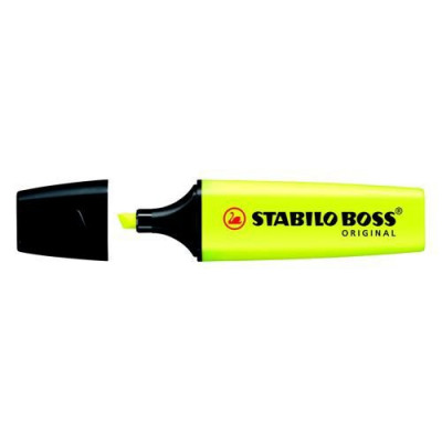 Stabilo Boss Highlighters Chisel Tip 2-5mm Line Yellow