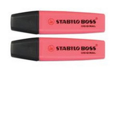 Stabilo Boss Highlighters Chisel Tip 2-5mm Line Pink