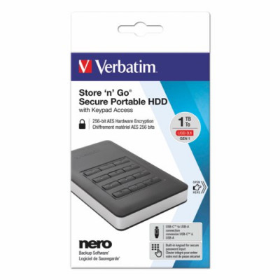 Verbatim Store'n'Go Enclosure Kit 2.5 USB 3.2 Gen1 53106 Nero 