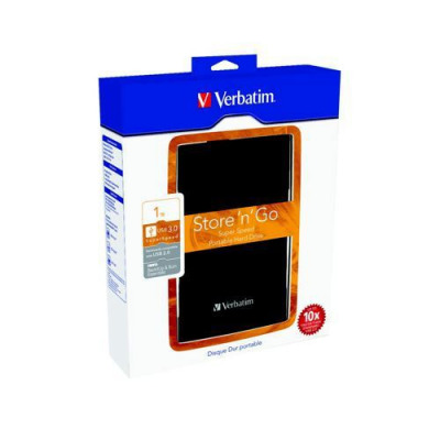 Verbatim Store n Go Portable Hard Drive 2.5in 1TB USB 3.0 Silver