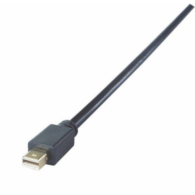 2M Mini Display Port to HDMI Connector Cable Male to Male Black Gold Connectors