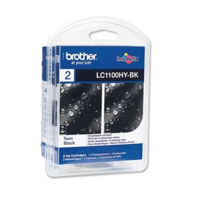 Brother LC1100 Twin Pack Ink Black LC1100BKBP2
