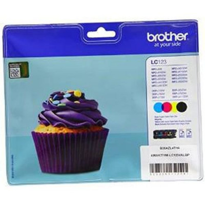 Brother LC123 Value Pack Ink Cartridges Black/Cyan/Magenta/Yellow