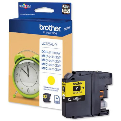 Brother LC125XLY Yellow Ink Cartridge