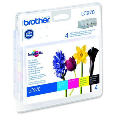 Brother LC970 Value Pack Ink Cartridges Black/Cyan/Magenta/Yellow