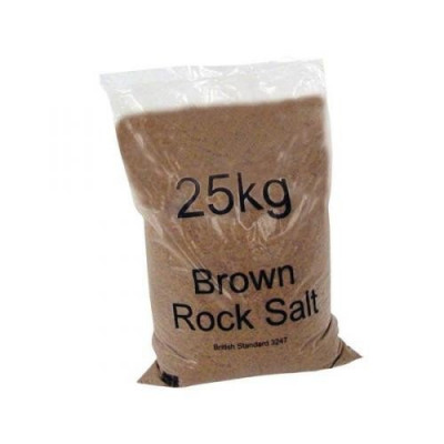 Rock Salt De-icing 25kg Brown Pack 10