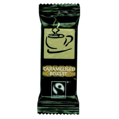 Fairtrade Coffee Biscuits Caramelised Individually-Rrapped Portions Pack 300