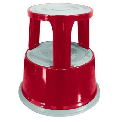 Q Connect Metal Step Stools Red