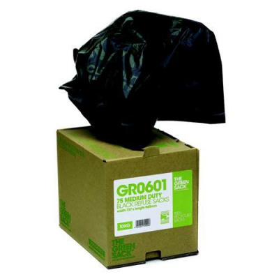 Greensack Black Sack In Disp Box Pack 75