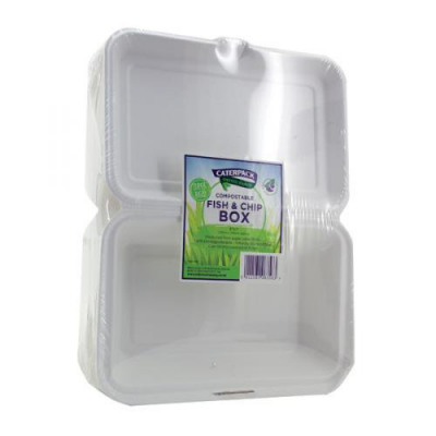 Caterpack Bio Fish Chip Container Pack 50
